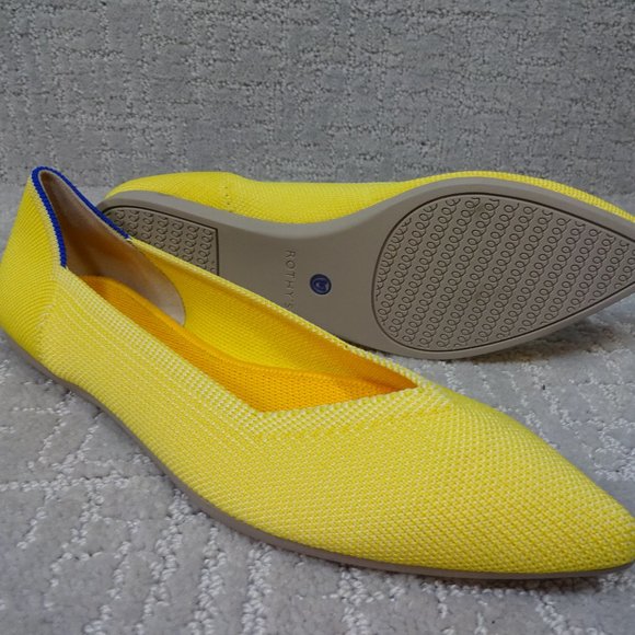 Rothy's The Point Retired Sunshine Flats Slip On Shoes Women's Size 8-10 US - Picture 8 of 11